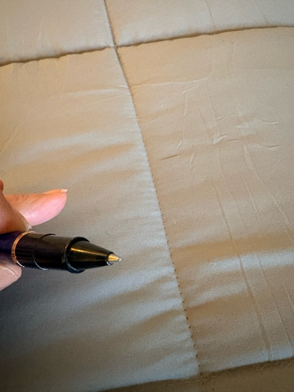 Waterman Paris Blue Marble Rollerball Pen with Gold Trim - Picture 2 of 2